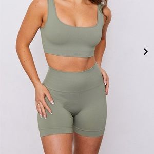 SETACTIVE SCULPTFLEX BODY CROP & BIKER SHORT SET